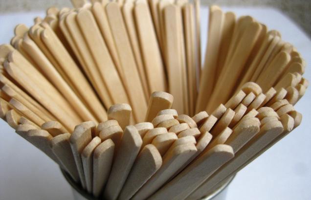 wooden coffee stirrer